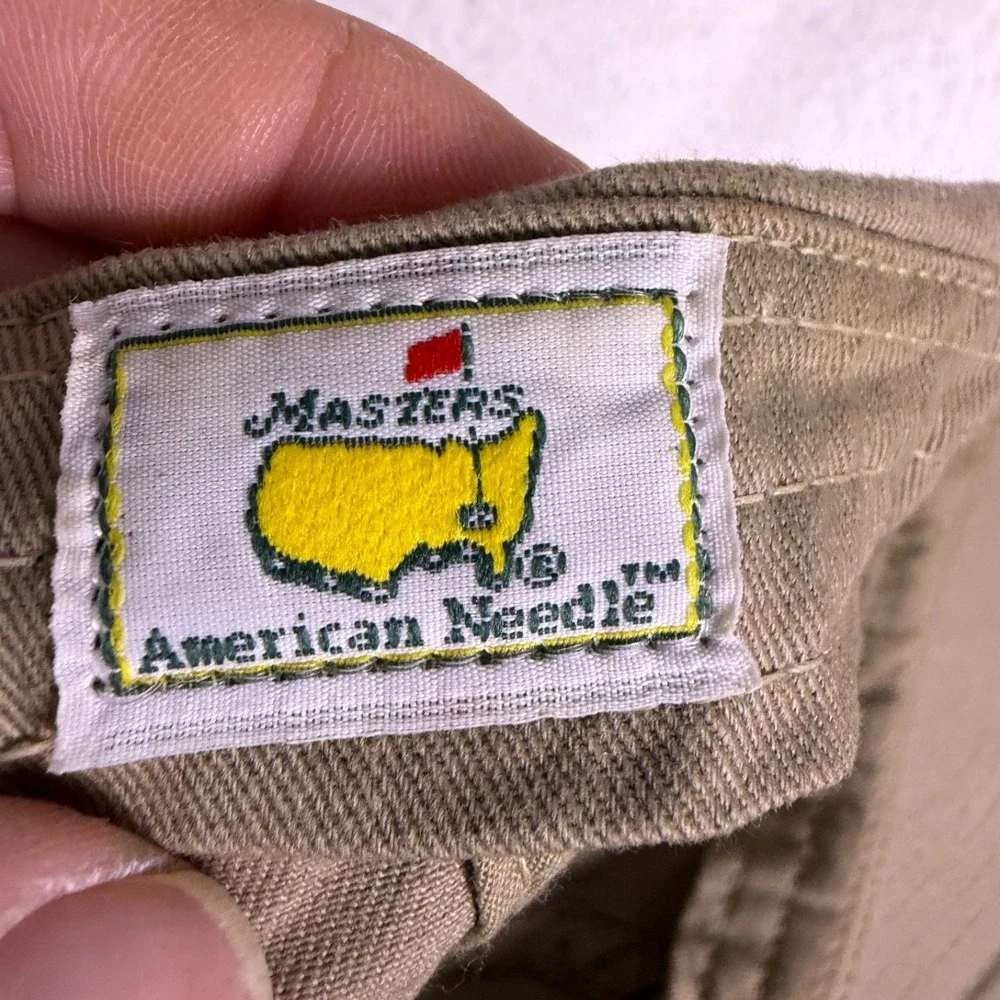 Masters Mens Golf‎ Hat Adjustable Cotton American Needle Augusta National Tan